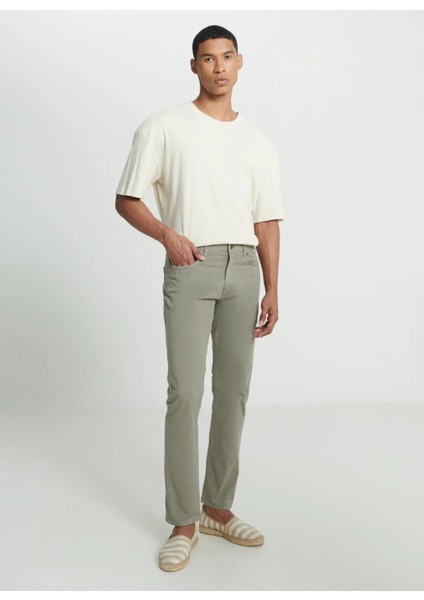 Normal Bel Slim Fit Kiremit Erkek Chino Pantolon L72AA5708A95 Extrememotion Slim Pan modelleri