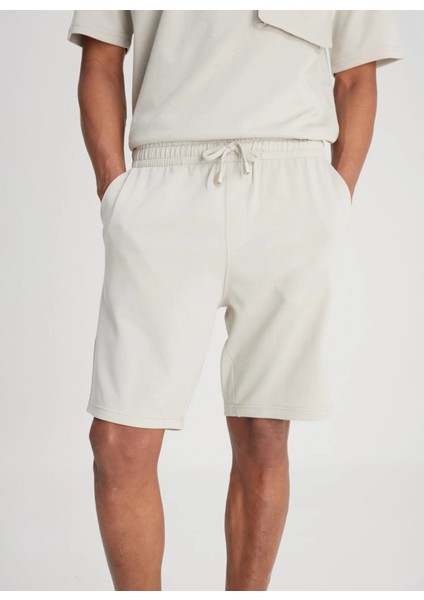 Regular Fit Gri Erkek Sweat Şort L241671035 Sweat Short