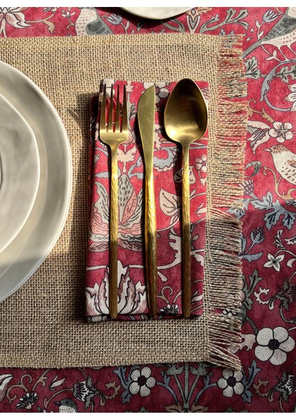 Bordo Kuş Desenli Peçete fırsatları