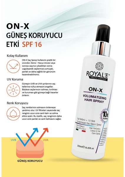 On-X Saç Bakım Spreyi - Hair Care Spray 250ml fırsatları
