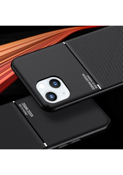 Apple iPhone 15 Plus Uyumlu Kılıf Zebana Design Silikon Kılıf Siyah