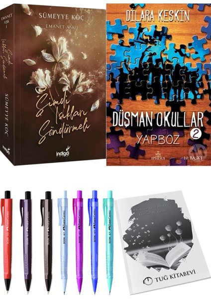 Şimdi Işıkları Söndürmeli - Düşman Okullar 2 + Kalem + Not Defteri