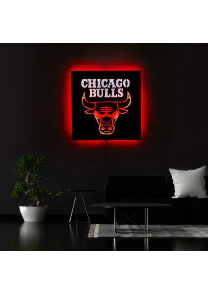 Işıklı Tablo Marketi Işıklı Chicago Bulls Tablo