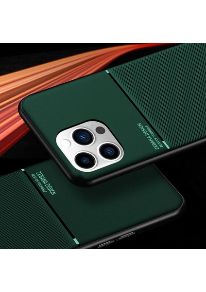 Apple iPhone 15 Pro Max Uyumlu Kılıf Zebana Design Silikon Kılıf Yeşil fiyatları