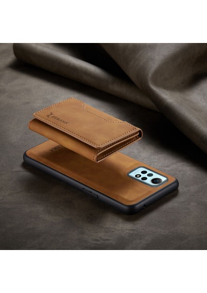 Xiaomi Redmi Note 12 Pro Uyumlu Kılıf Zebana 2in1 Elite Class Cüzdanlı Deri Kılıf Kahverengi fiyatları