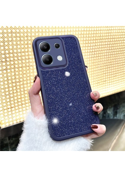 Xiaomi Redmi Note 13 4g Uyumlu Kılıf Zebana Işıltım Silikon Kılıf - Kamera Lens Korumalı Derin Mor