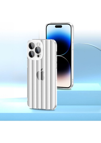 Apple iPhone 12 Pro Uyumlu Kılıf Zebana Bumper Silikon Kılıf (Kamera Lens Korumalı) Şeffaf