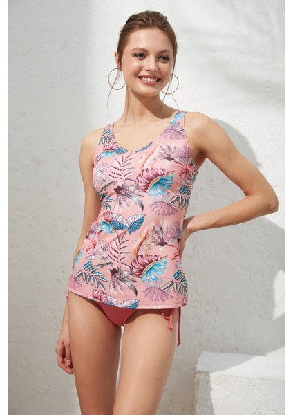 Pierre Cardin Lima V Yaka Sürgülü Tankini Romantic 221503