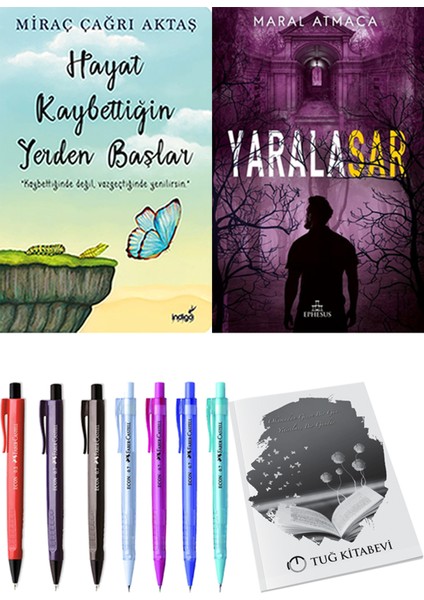 Hayat Kaybettiğin Yerden Başlar - Kimsesizler Matemi 3+ Kalem + Kalem + Not Defteri