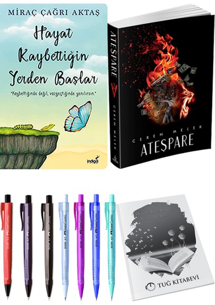Hayat Kaybettiğin Yerden Başlar- Yaralasar 1 + Kalem + Not Defteri