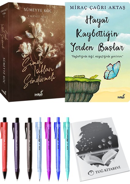 Şimdi Işıkları Söndürmeli - Hayat Kaybettiğin Yerden Başlar + Kalem + Not Defteri
