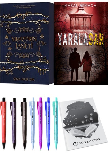 Yıldızların Laneti 1 - Yaralasar 4 + Kalem + Not Defteri