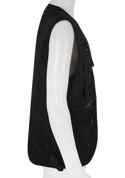 Fotoğrafçılık / Avcılık / Seyahat Dış Mekan Sporları Için Çok Cepli Fermuarlı Erkek Balıkçı Yeleği - Siyah, Xl (Yurt Dışından) indirimleri