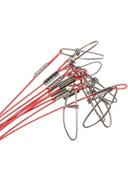 Balıkçılık Lures Paslanmaz Çelik Halat Lideri Spinner Döner Halat 50 cm 50 kg Adet:10 Adet (Yurt Dışından)