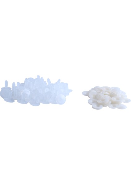 50 Takım Beyaz Oyuncak Bebek Yapımı El Sanatları Eklemler 20MMX20MM 20MMX5MM (Yurt Dışından)
