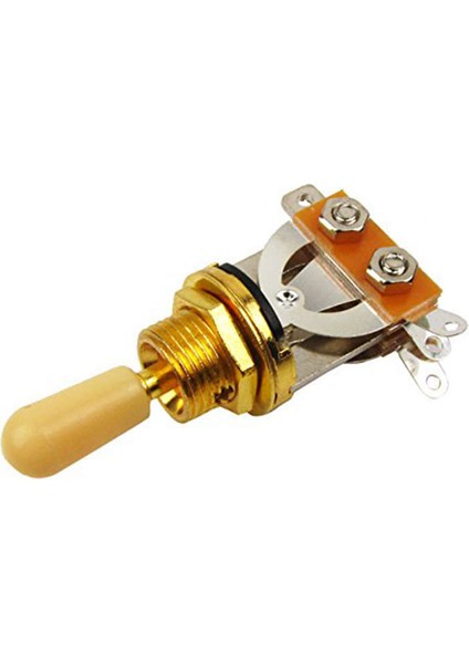 Metrik 3 Yollu Kısa Düz Gitar Geçiş Anahtarı Pikap Seçici Gibson Epiphone Les Paul Elektro Gitar, Altın ve Bej (2'li Paket) (Yurt Dışından) fiyatları