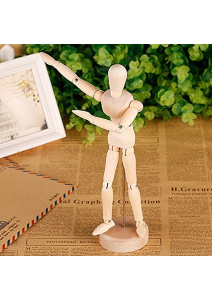 Ahşap Çizim Taslak 14 Çeşitli Pozlar Üretildi Çizim Malzemesi Hareketli Model Oyuncak Bebek 14 cm (Yurt Dışından)