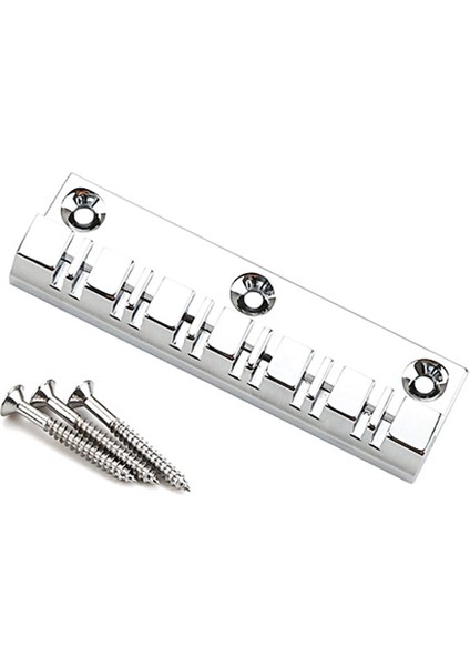 12 Strings Metal Gitar Köprüsü Elektro Gitar Aksesuarları Için Sabit Arp Köprü Dize (Yurt Dışından)