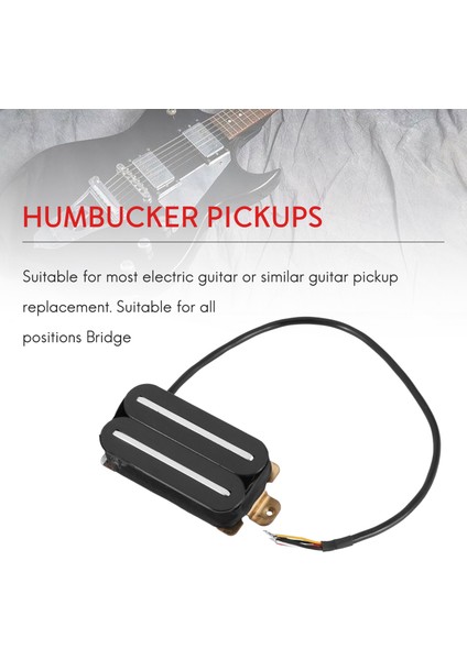 Yüksek Çıkışlı Pikap Çift Sıcak Raylı Humbucker Manyetikler Seramik Elektro Gitar Pikap Humbucker (Yurt Dışından)
