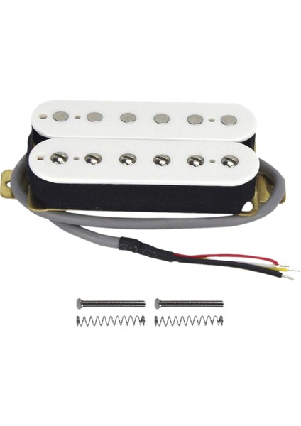 Elektro Gitar Humbucker Manyetikler Boyun Alnico V Pikap Beyaz (Yurt Dışından)