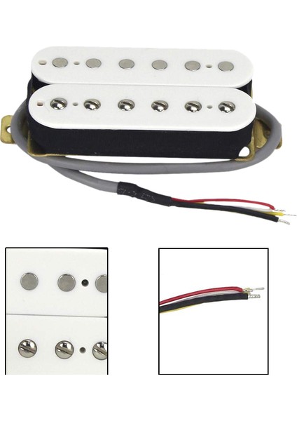 Elektro Gitar Humbucker Manyetikler Boyun Alnico V Pikap Beyaz (Yurt Dışından) indirimleri