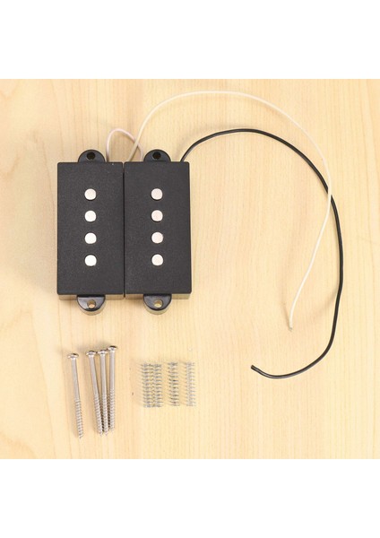 Pb P Bas Pikap Humbucker Pikap 4 Telli P Bas Yedek Bas Gitar Parçası, Siyah (Yurt Dışından)