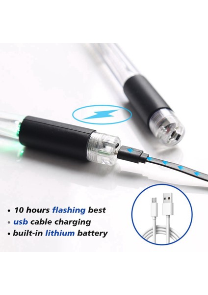 LED Işık Yayan Bagetler 15 Renk Gradyan USB Şarj Edilebilir + Sahne Performansı Için Anahtar Elektronik Bagetler (Yurt Dışından) fırsatları