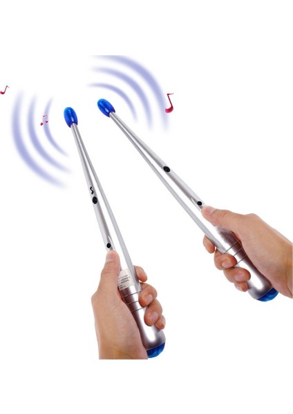 2 Adet Elektronik Airdrum Rock Elektrikli Bagetler Ritim Sopa Vurmalı Çalgı Aracı Çocuklar (Yurt Dışından)