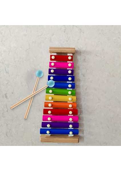 2 Adet Yumuşak Kauçuk Kafa Sopa Ahşap Saplı Çan Tokmaklar Glockenspiel Ksilofon Çan Müzik Aletleri Parçaları Yeşil (Yurt Dışından)