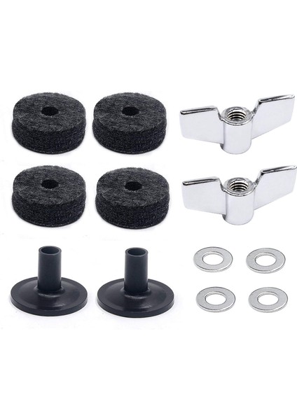 Bateri Aksesuarları Kiti: Zil Keçeleri, Zil Kılıfları, Kanat Somunları (Yurt Dışından)