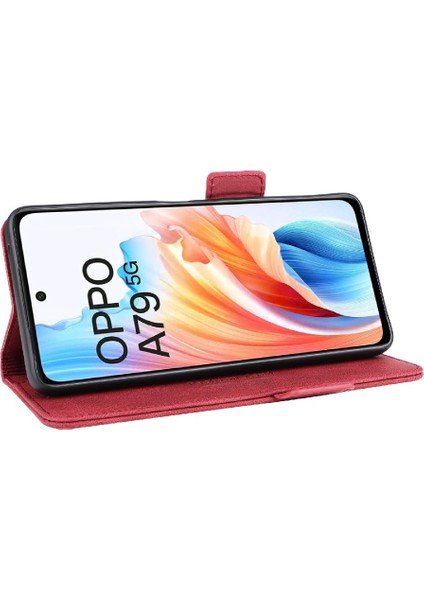 Kart Tutucu Kickstand Tam ile Oppo A79 5g Koruyucu Kapak Için Kılıf (Yurt Dışından)