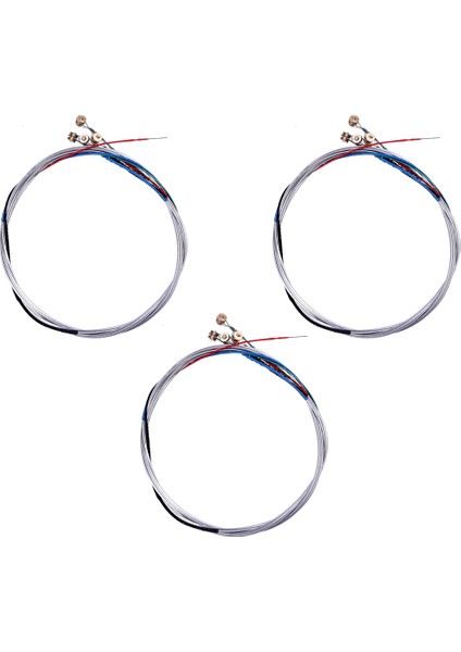 4/4 Viyol Için 3 x 4 Telli Set Çelik Gümüş Top (Yurt Dışından)