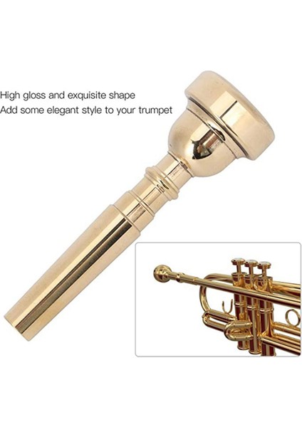 Metal Trompet Ağızlığı, Trompet Ağızlığı, Dayanıklı Pirinç Profesyonel Korna Enstrüman Aksesuarı (Altın 7c) (Yurt Dışından) fiyatları
