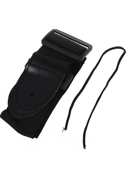 Ayarlanabilir Gitar Askı Bandı Akustik Elektrikli 132 x 6cm Siyah (Yurt Dışından)