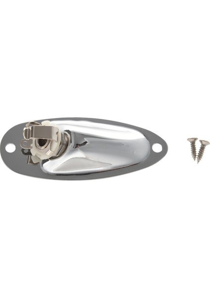 1 Adet Tekne Gitar Jakı 1/4 Inç Giriş Çıkış Jakı Plaka Soketi 6.35MM Krom Gümüş Fd Strat Tarzı Gitar Parçaları (Yurt Dışından)