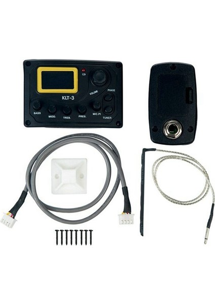 4 Bant Eq Ekolayzer Klt-3 Akustik Gitar Bas Eq Preamp Dijital Tuner Gitar Alıcısı ile (Yurt Dışından)