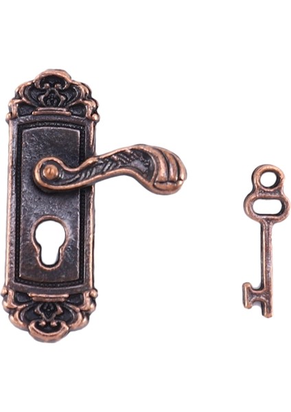 4 Adet Bebek Evi Kapı Kilidi 1:12 Alaşım Retro Ev Minyatür Kapı Kilidi Bebek Evi Mobilya Aksesuarları Sağ Kolu Kapı Kilit Anahtarı Sahne Aksesuarları (Yurt Dışından) fiyatları