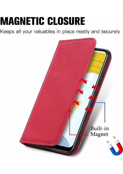 Realme C21 Kordon Deri Çanta Cüzdan Basit Iş Fermuar Için Kılıf (Yurt Dışından) fırsatları