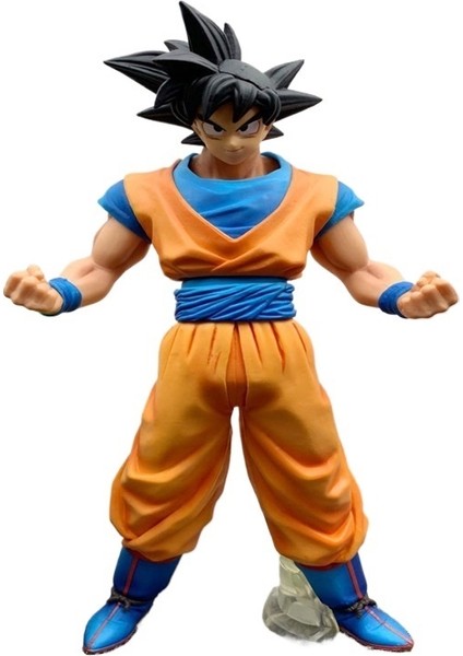 Dragon Ball Süper Büyük Set Siyah Saçlı Goku Sun Wukong Kutulu Şekil Süsleme Modeli (Yurt Dışından)
