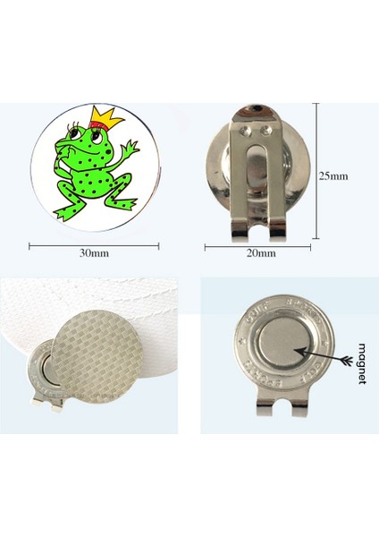 Golf Şapkası Klipsi Işaret Topu Pozisyonu Manyetik Çıkarılabilir Çinko Alaşımı Pas Korumalı Işaret Topu Şapkası Aksesuarları 3 (Yurt Dışından)
