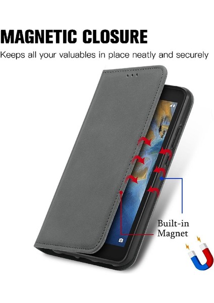 Zte Blade Zte Lite Cüzdan Fermuar Deri Kılıf Basit Iş Için Kılıf (Yurt Dışından)