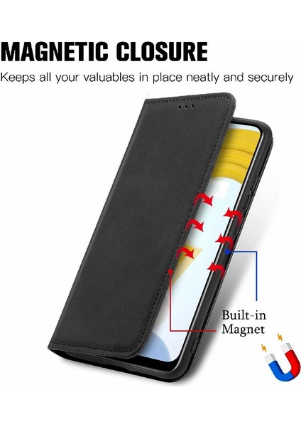 Realme C21 Kordon Deri Çanta Cüzdan Basit Iş Fermuar Için Kılıf (Yurt Dışından) fiyatları