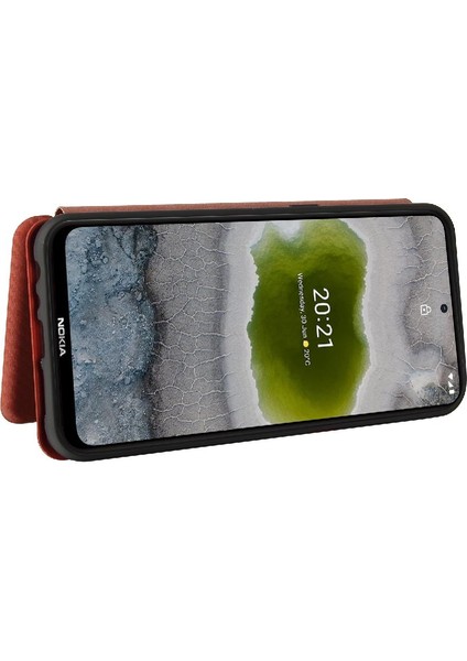 Nokia X10/X20 Kart Ekleme Tam Koruma Manyetik Karbon Için Kılıf (Yurt Dışından)