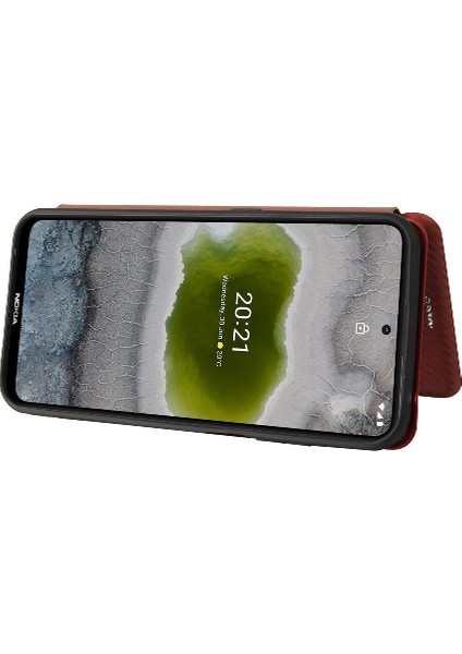 Nokia X10/X20 Kart Ekleme Tam Koruma Manyetik Karbon Için Kılıf (Yurt Dışından)