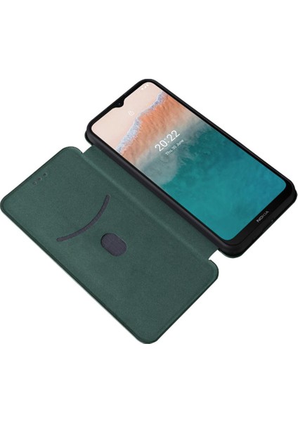 Kart Tutucu Karbon ile Nokia C21 Artı Deri Folio Flip Case Için Kılıf (Yurt Dışından) fırsatları