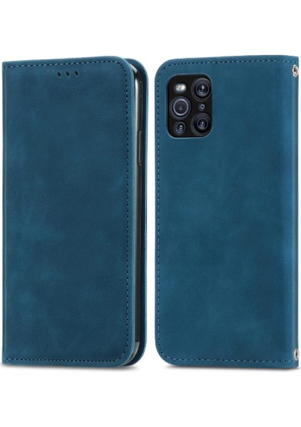 Oppo Bulmak Için Kılıf X3 Pro Cüzdan Kordon Fermuar Basit Iş Deri (Yurt Dışından) fırsatları