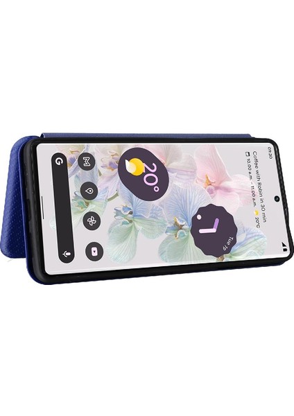 Kart Tutucu Kickstand Deri Folyo ile Google Pixel 7pro 5g Için Kılıf (Yurt Dışından)