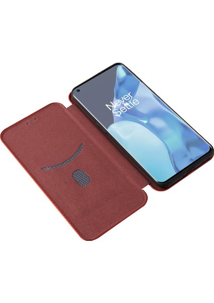 Oneplus 9 Için Kılıf Pro Manyetik Karbon Fiber Tam Koruma Deri (Yurt Dışından)