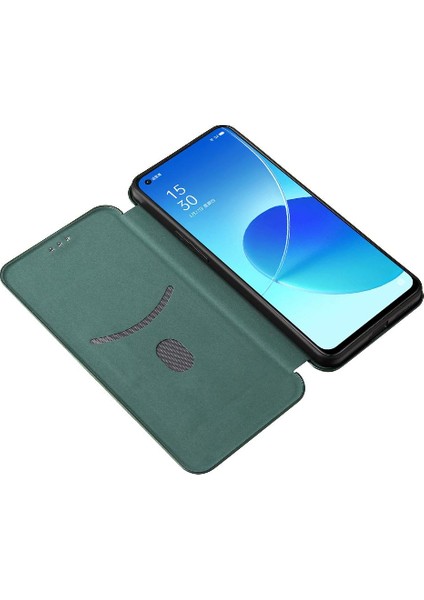 Kart Tutucu Kickstand Tam Koruma Karbon ile Oppo Reno6 5g Için Kılıf (Yurt Dışından) indirimleri