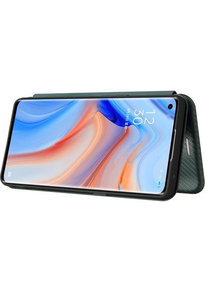 Kart Tutucu Kickstand Kart Ekleme Karbon ile Oppo Reno5 5g Için Kılıf (Yurt Dışından) fiyatları